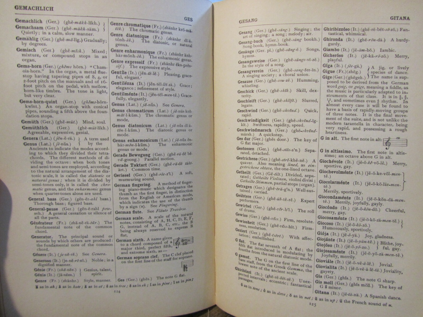 Antique Elson’s Music Dictionary 1st Edition (Louis C. Elson, 1905 Hardcover)