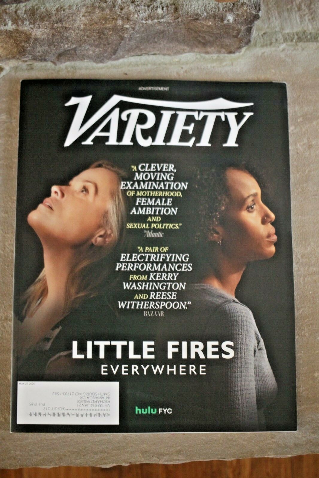 NEW VARIETY MAGAZINE GABRIELLE UNION STATE OF THE UNION MAY 27 2020