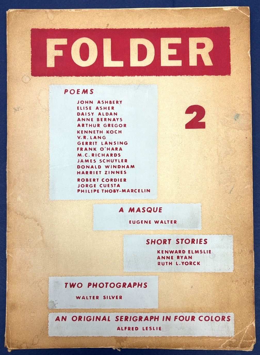 Frank O’Hara, John Ashbery / Folder Vol 1 No 2 1954 1st Edition