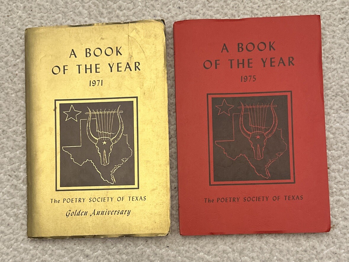 Poetry Society Of Texas – A Book Of The Year Lot of 2 (1971, 1975)