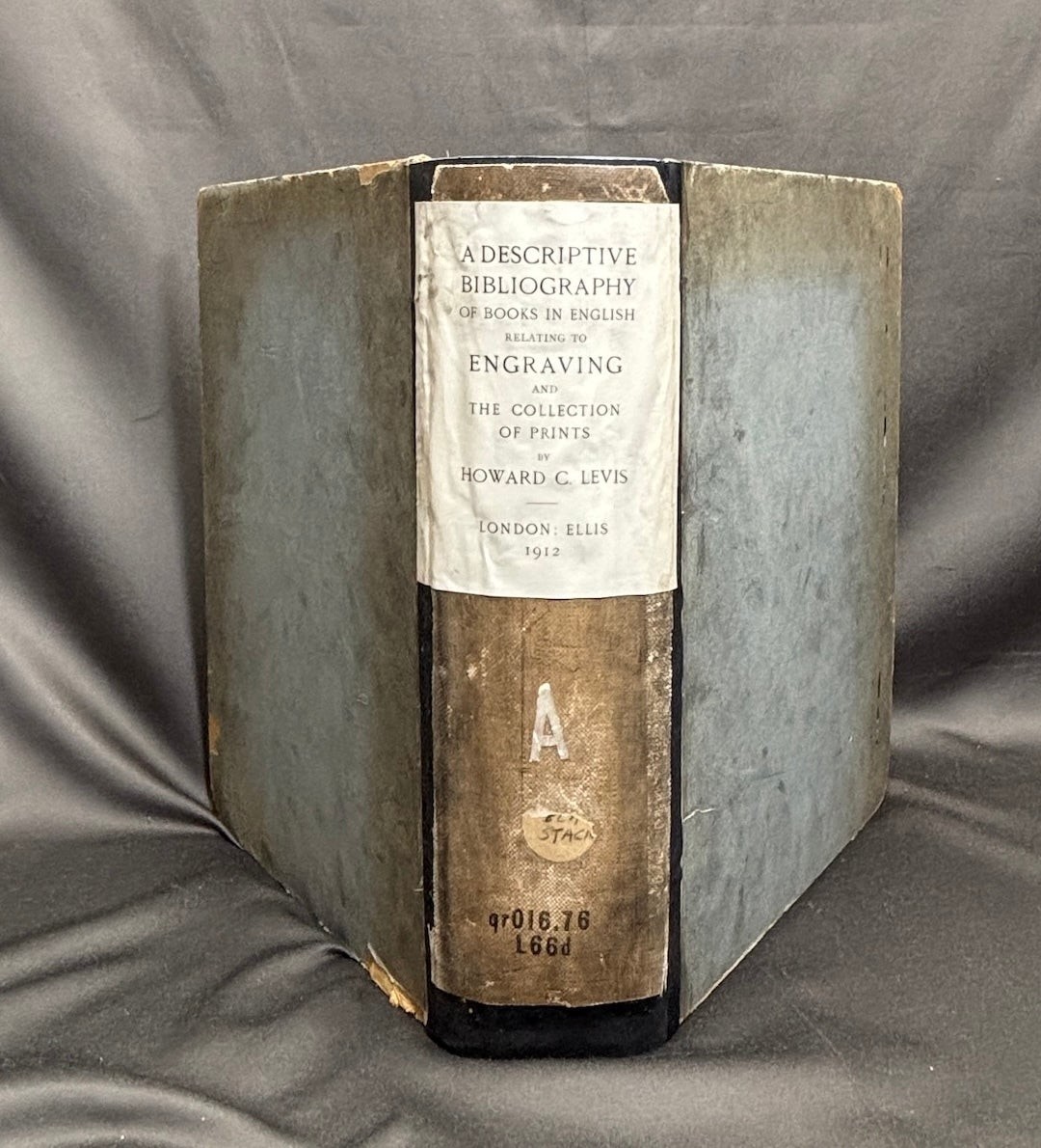Howard C Levis / Descriptive Bibliography of the Most Important Books 1st 1913
