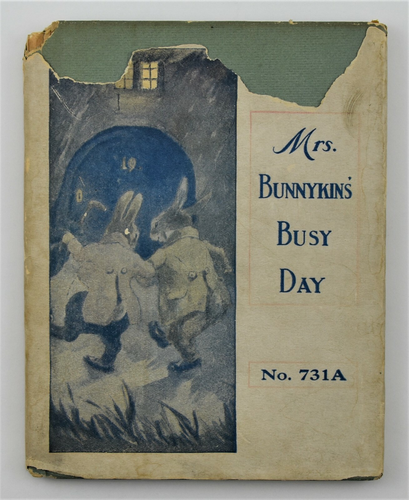1926 ~ Mrs Bunnykins Busy Day By Allan Wright ~ Whitman Pub BW/Color Illus HC/DJ