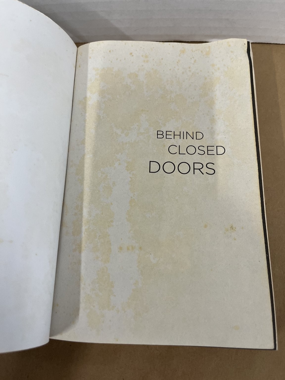 Behind Closed Doors Elizabeth Haynes 2013 Thriller Suspense Novel