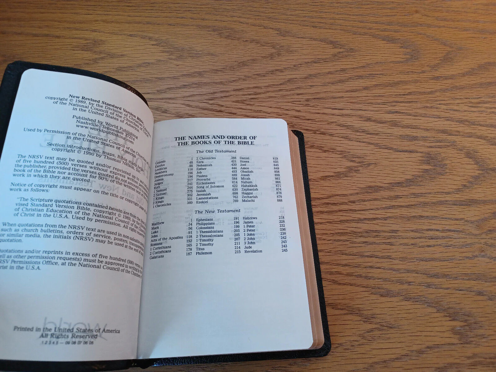 Holy Bible New Revised Standard Version 1990 Imitation Leather