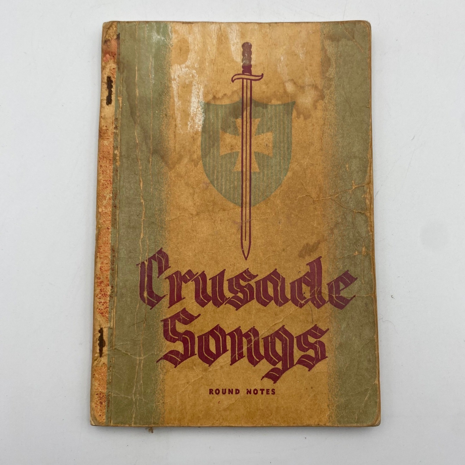 Vintage 1954 Crusade Songs Hymnal Broadman Press Shaped Notes Gospel Music Book