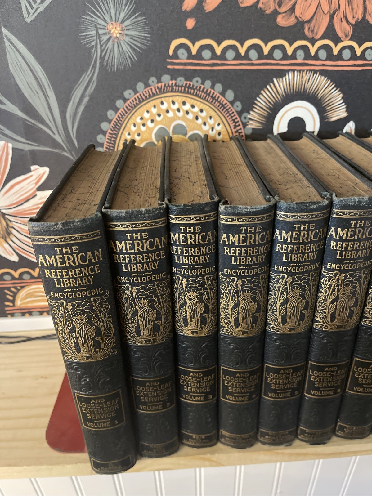 1924 American Reference Library Encyclopedic & Loose-Leaf Extension ANTIQUE