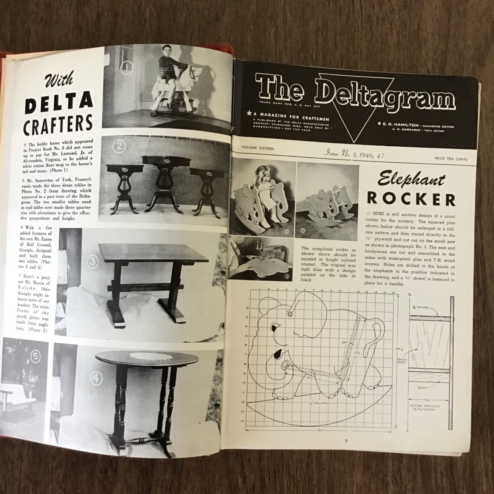 Deltagram Magazines 1930-40s Authentic Woodworking Projects Complete 4 volumes