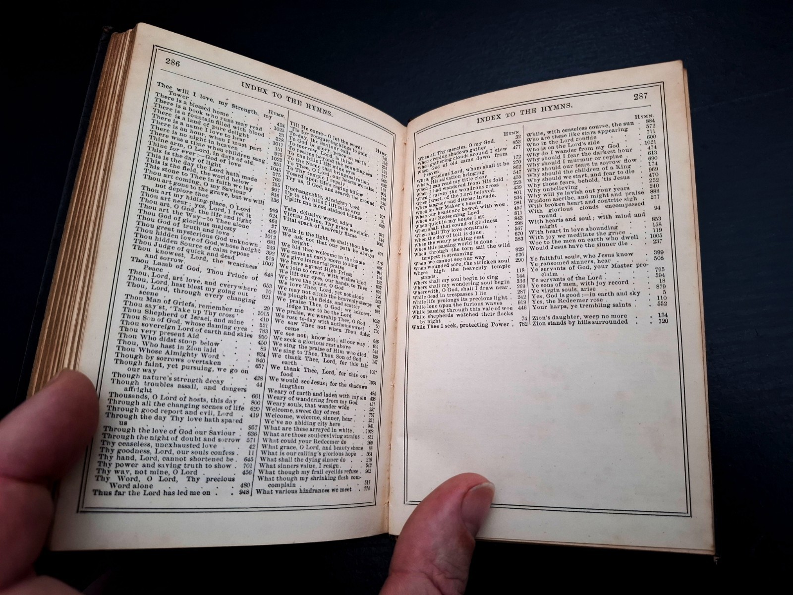 1896 – Primitive Methodist Hymnal, Fine Black Leather Bound