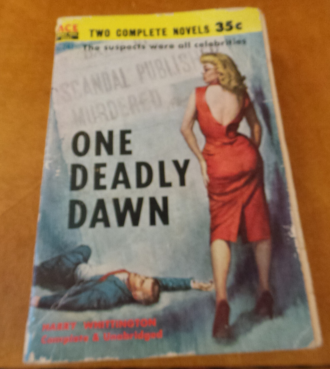 Ace Double D-241 One Deadly Dawn by Harry Whittington & The Hired Target, Tucker