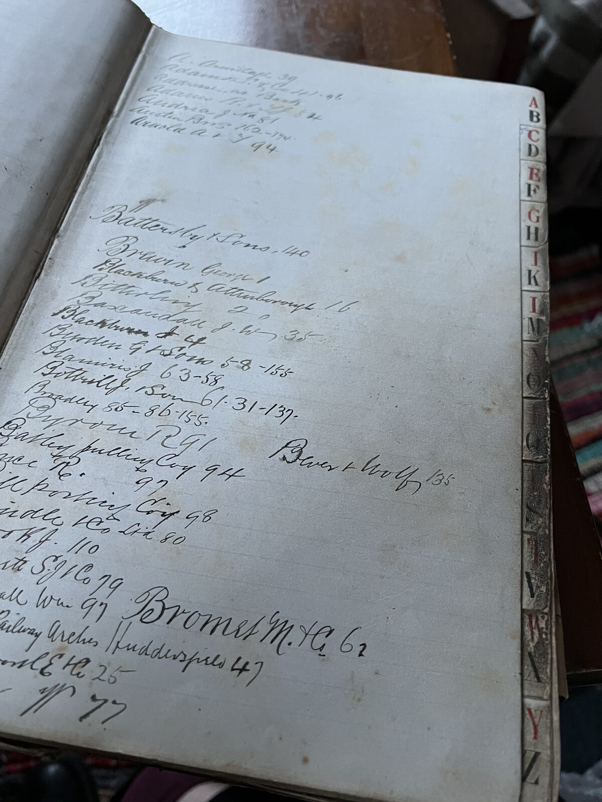 Vintage Ledger Business Book Nottingham Clothing Waste 1884 Hand Written Old