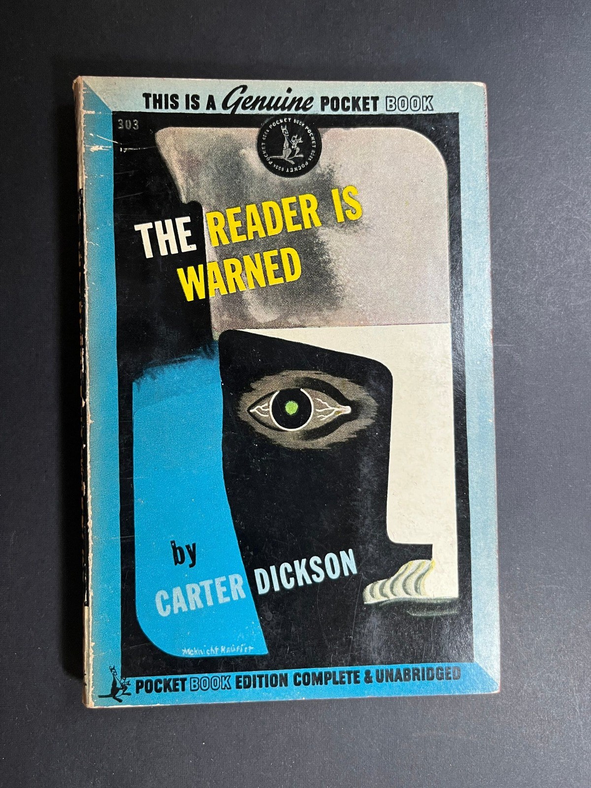 1945 The Reader is Warned by Carter Dickson Mass Market Paperback Pocket Book Ed