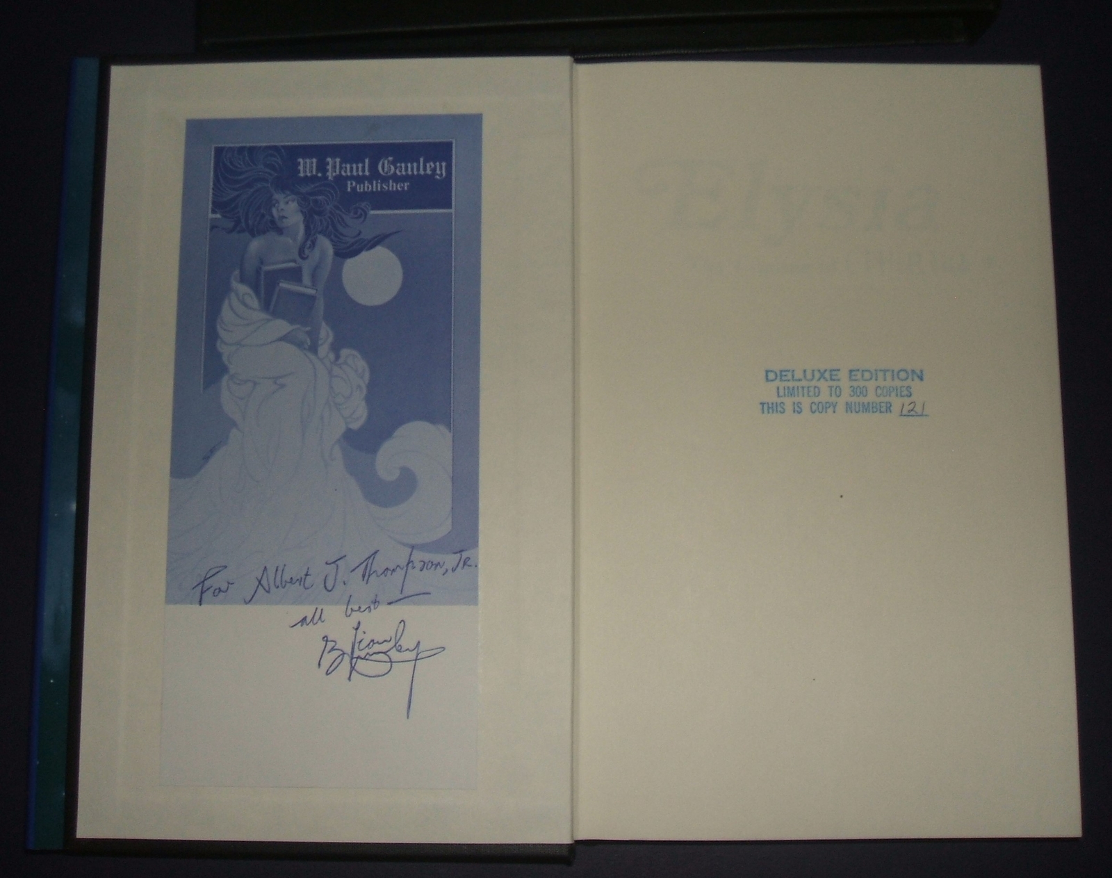 Elysia The Coming of Cthulhu Brian Lumley 1989 Ganley Signed, Ltd,1st S. Fabian