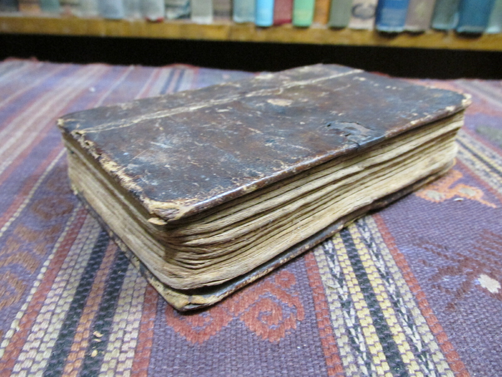 1784 Germantown, Pennsylvania DER PSALTER Psalms Wooden Boards Rare Leather Book