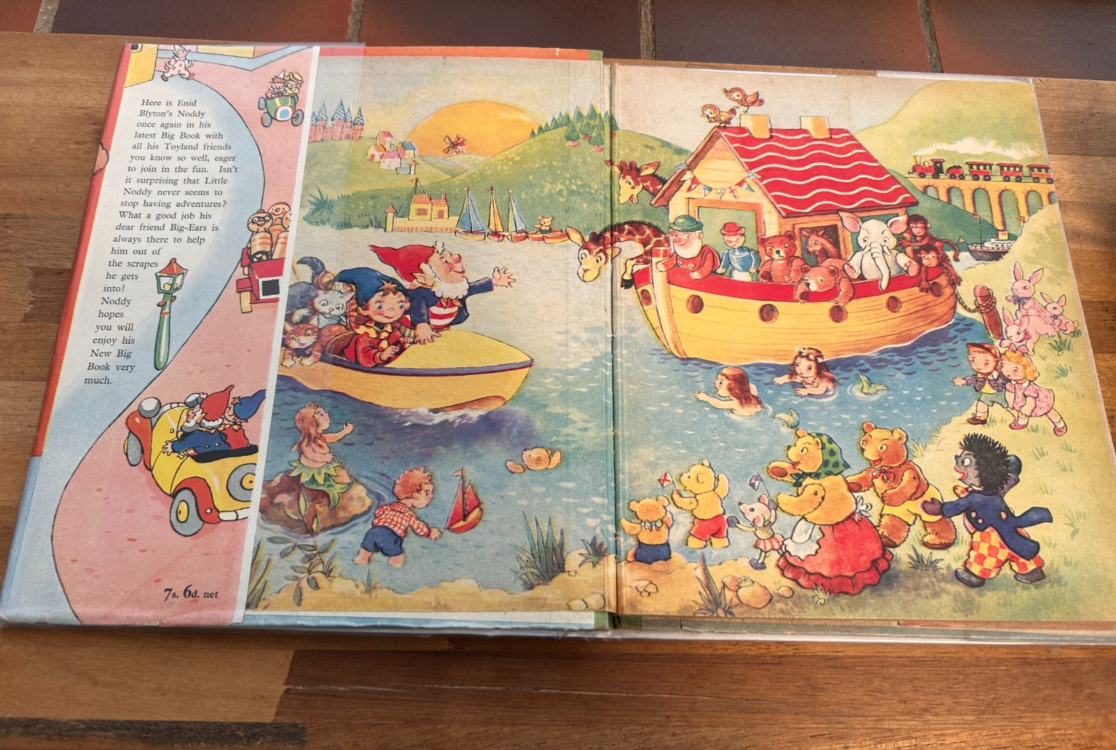 Enid Blyton’s New Big Noddy Book Hardback Sampson Low Vintage Children’s Book