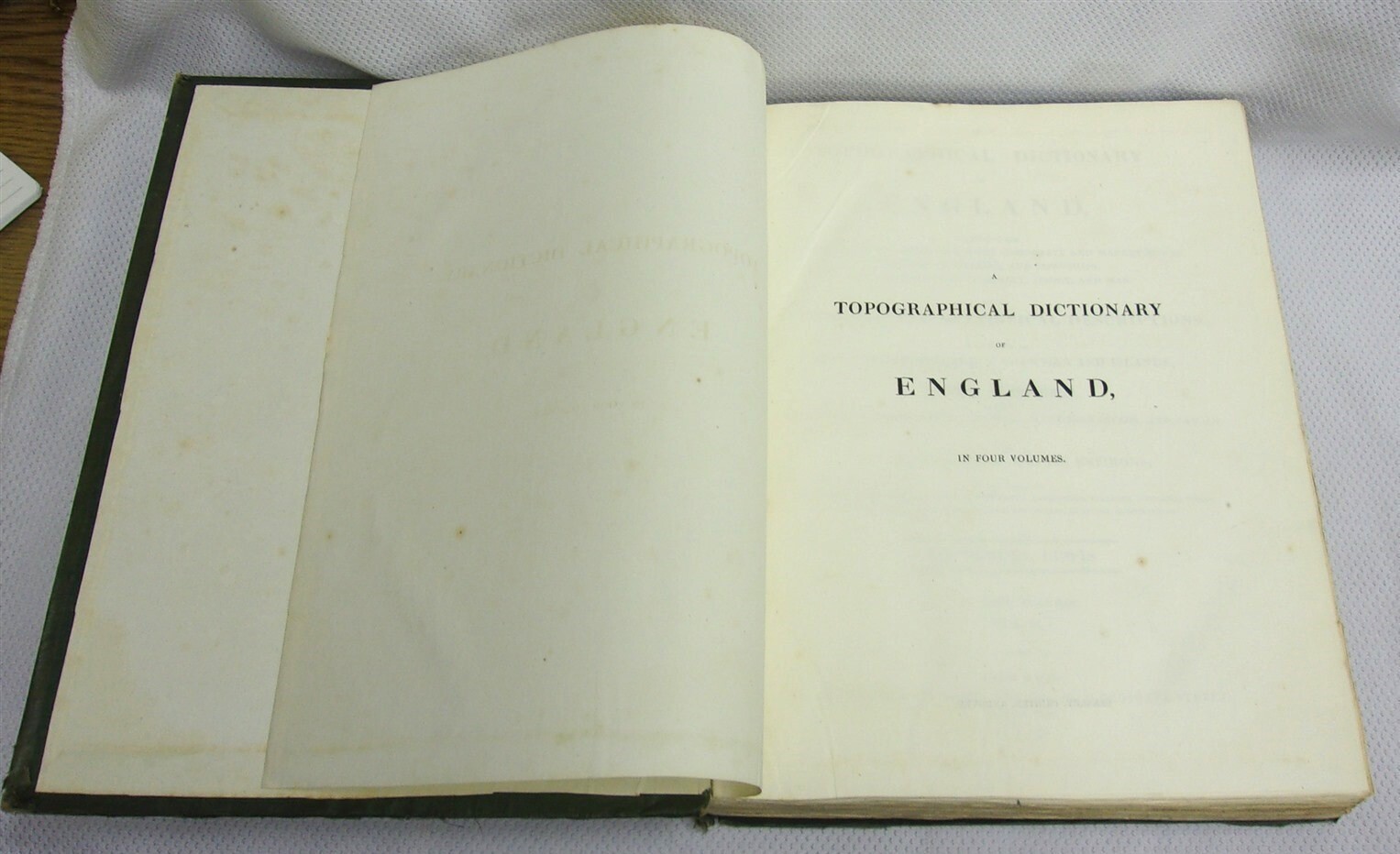 Antique 1831 Topographical Dictionary of England By Samuel Lewis Vol. Two
