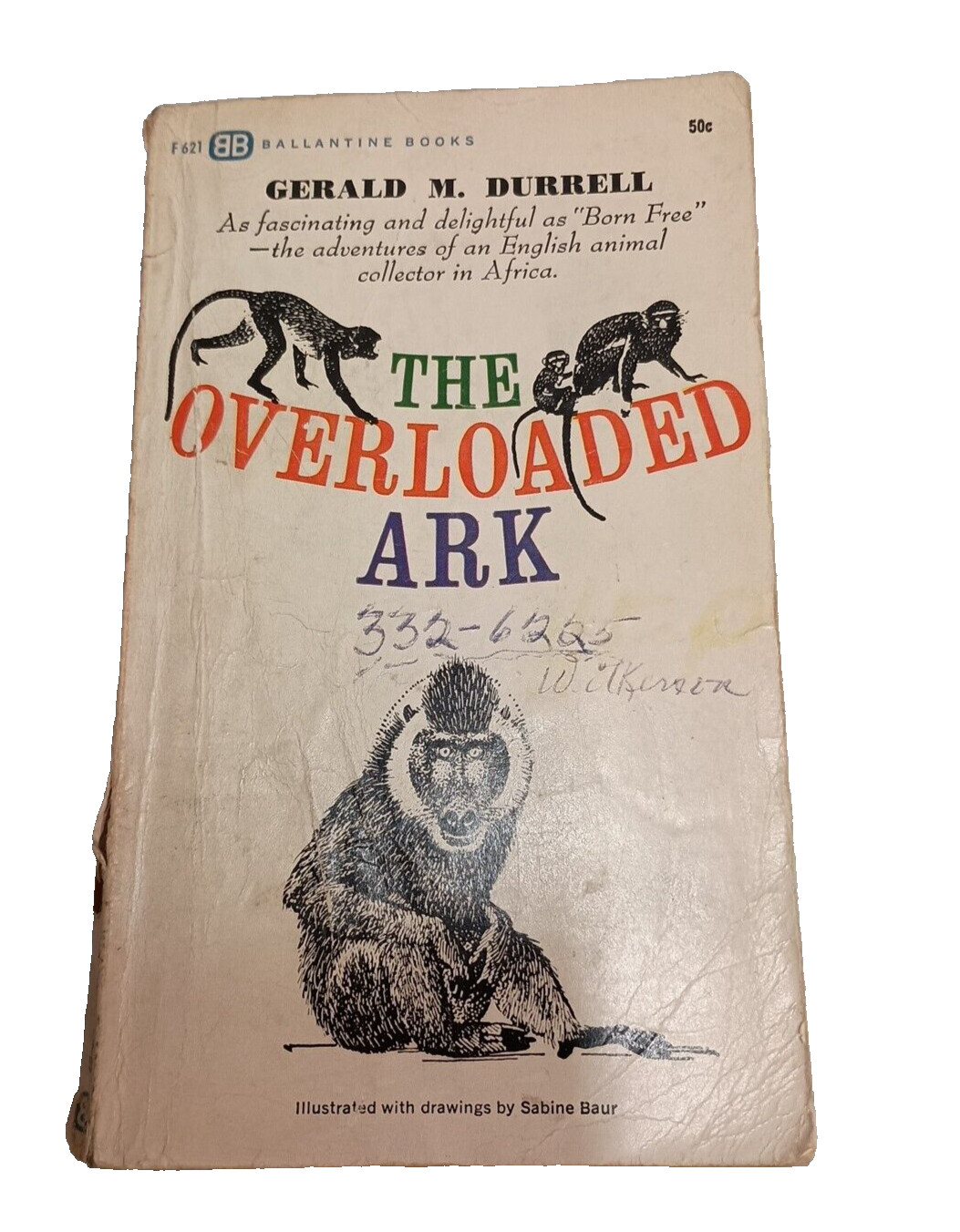 THE OVERLOADED ARK by Gerald M. Durrell; 1953 Paperback