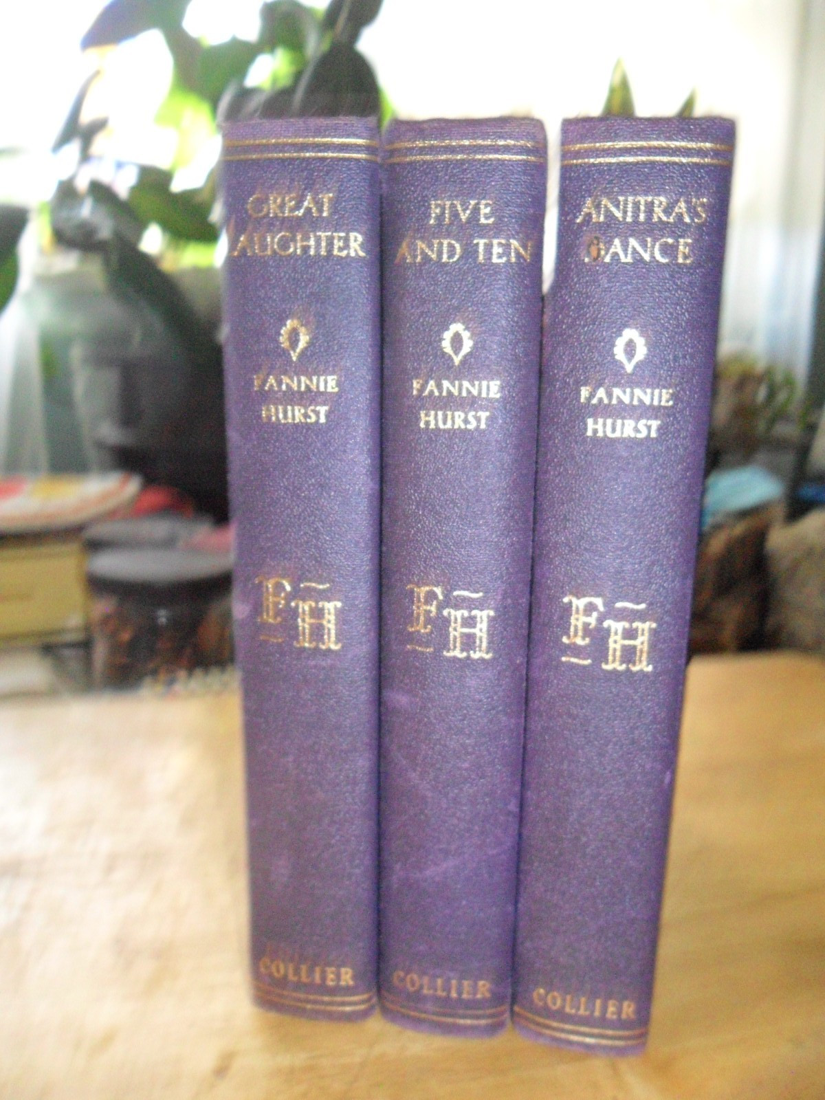 Fannie Hurst ~ Lot of 3 ~ 1930s – Great Laughter, Five & Ten, Anitra’s Dance