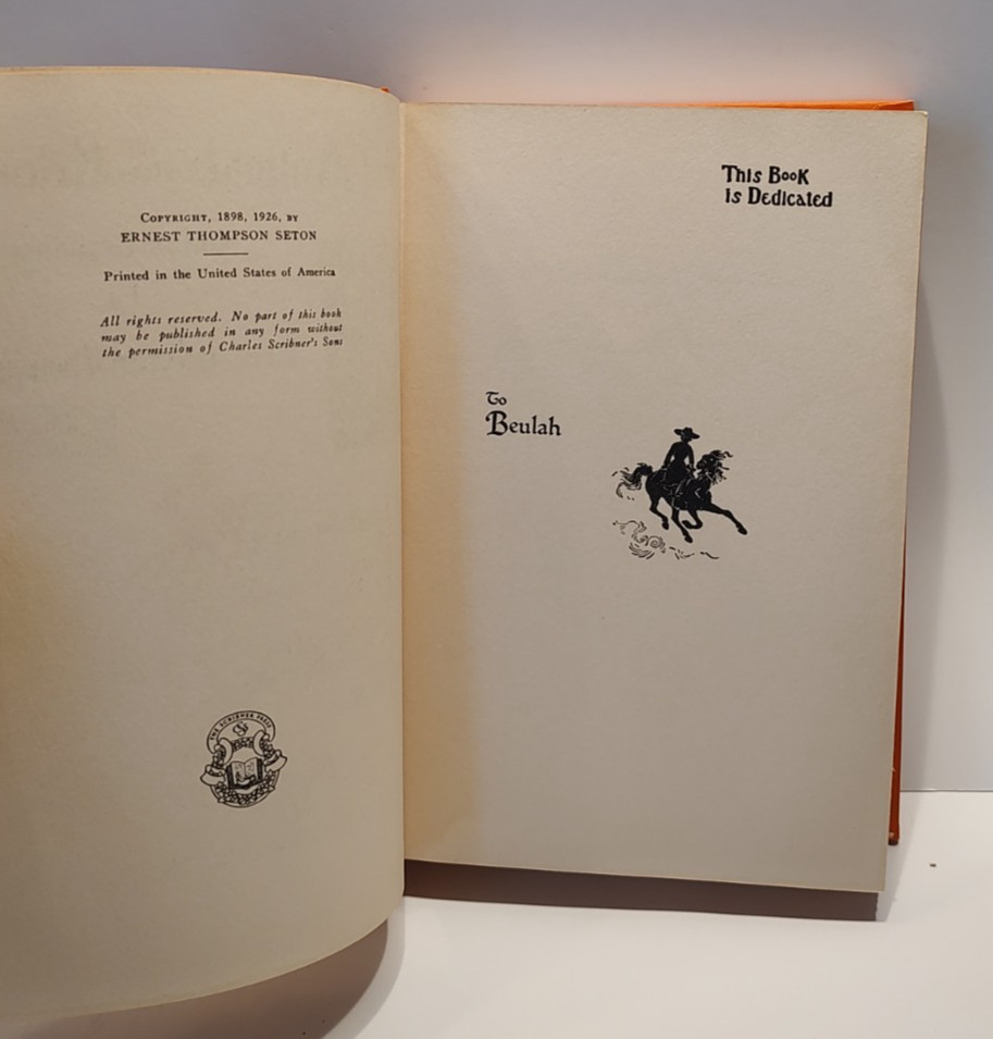 1942 Wild Animals I Have Known by Ernest Thompson Seton 200 Drawings Adventure