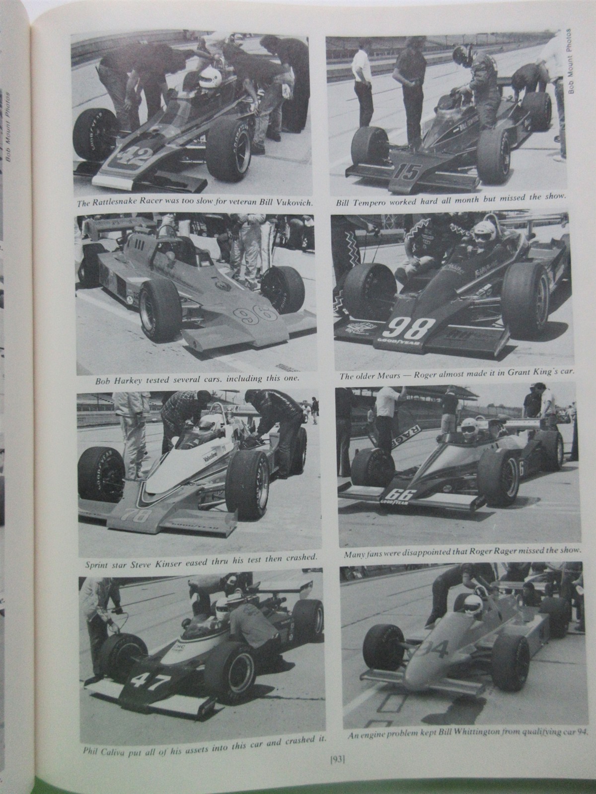 1981 Indianapolis 500 Carl Hungness hardcover Yearbook Bobby Unser