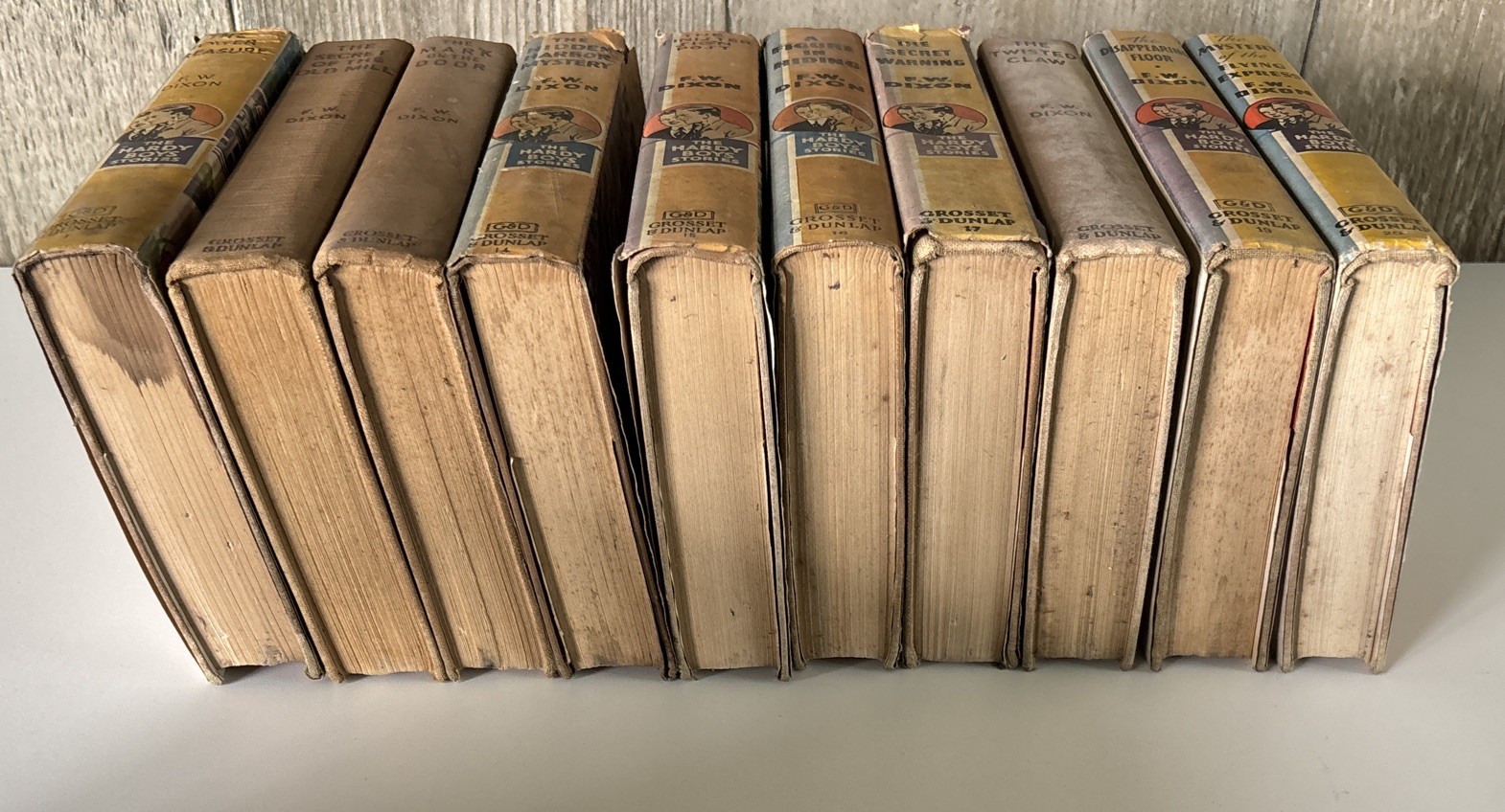Vintage Lot of 10 Hardy Boys 1939-1941 Editions