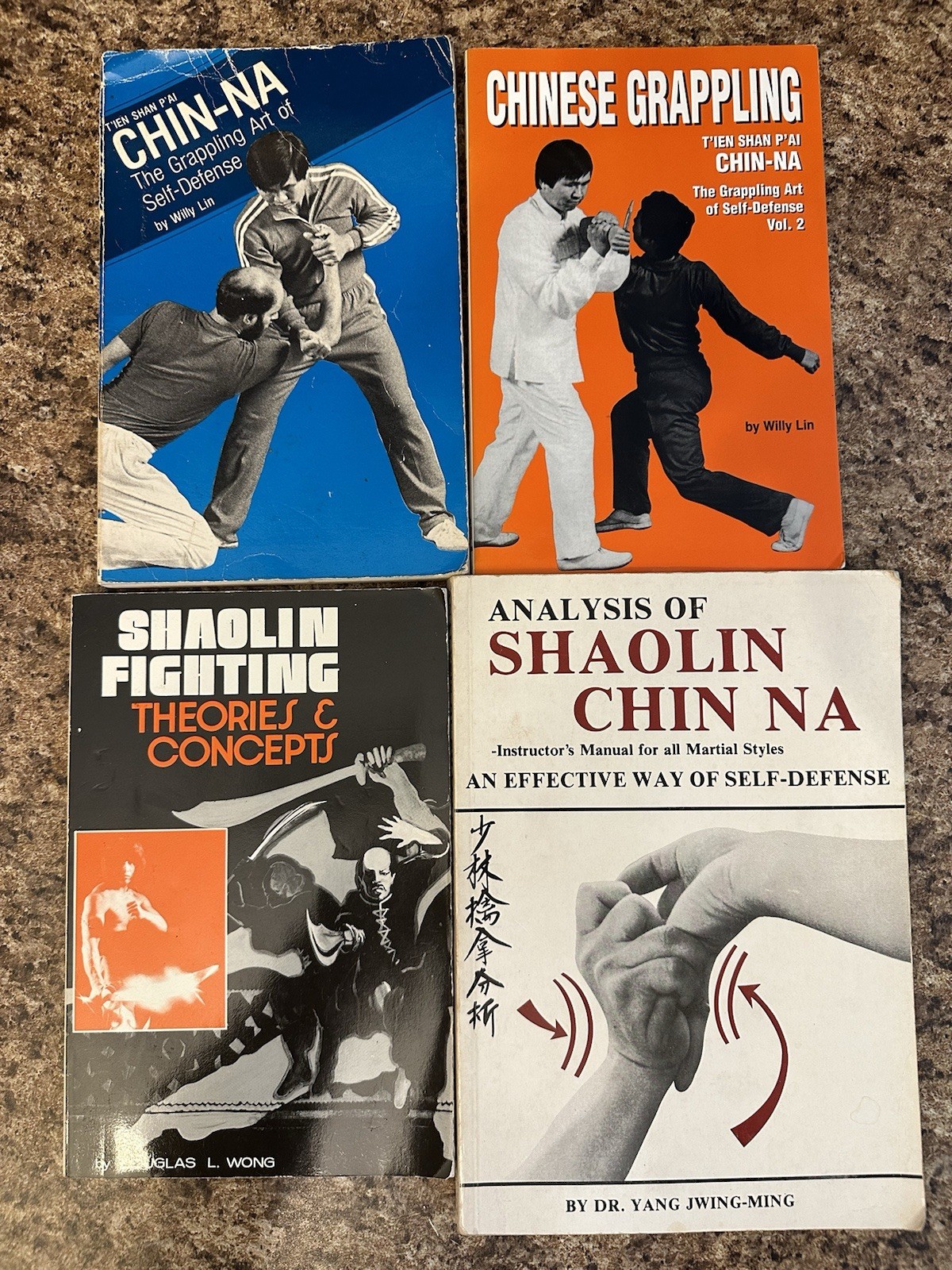 Vintage Shaolin Chin-na Martial Arts Books Jwing-Ming, Wong, Lin 1980’s 4 Books