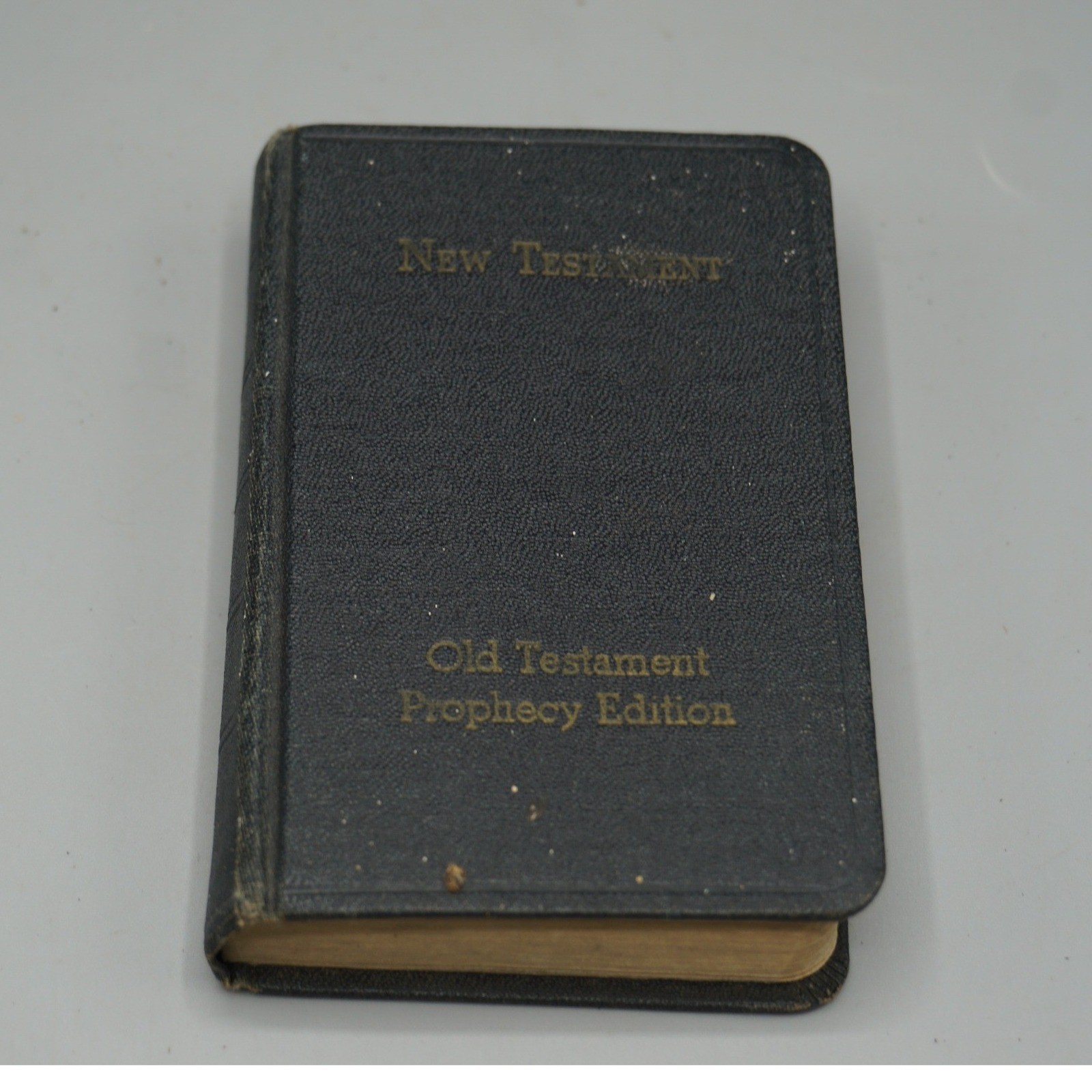 Vintage New Testament Bible Old Testament Prophecy Edition Pocket Size Black