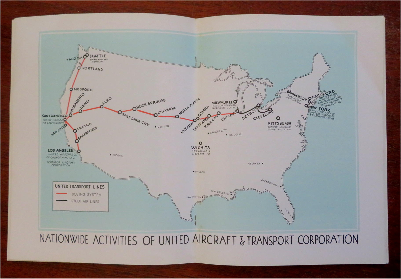 Boeing United Aircraft & Transport Corp. 1929 Rare 1st annual stockholder report
