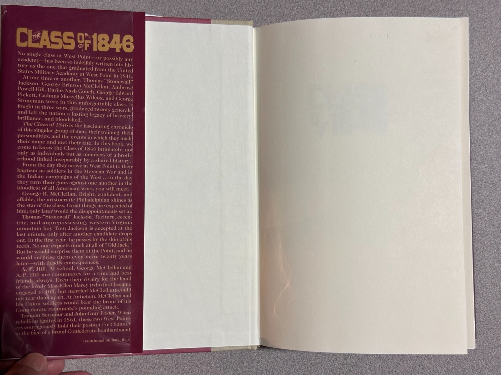 The Class of 1846 : From West Point to Appomattox – HB/DJ 1994 FIRST – CIVIL WAR