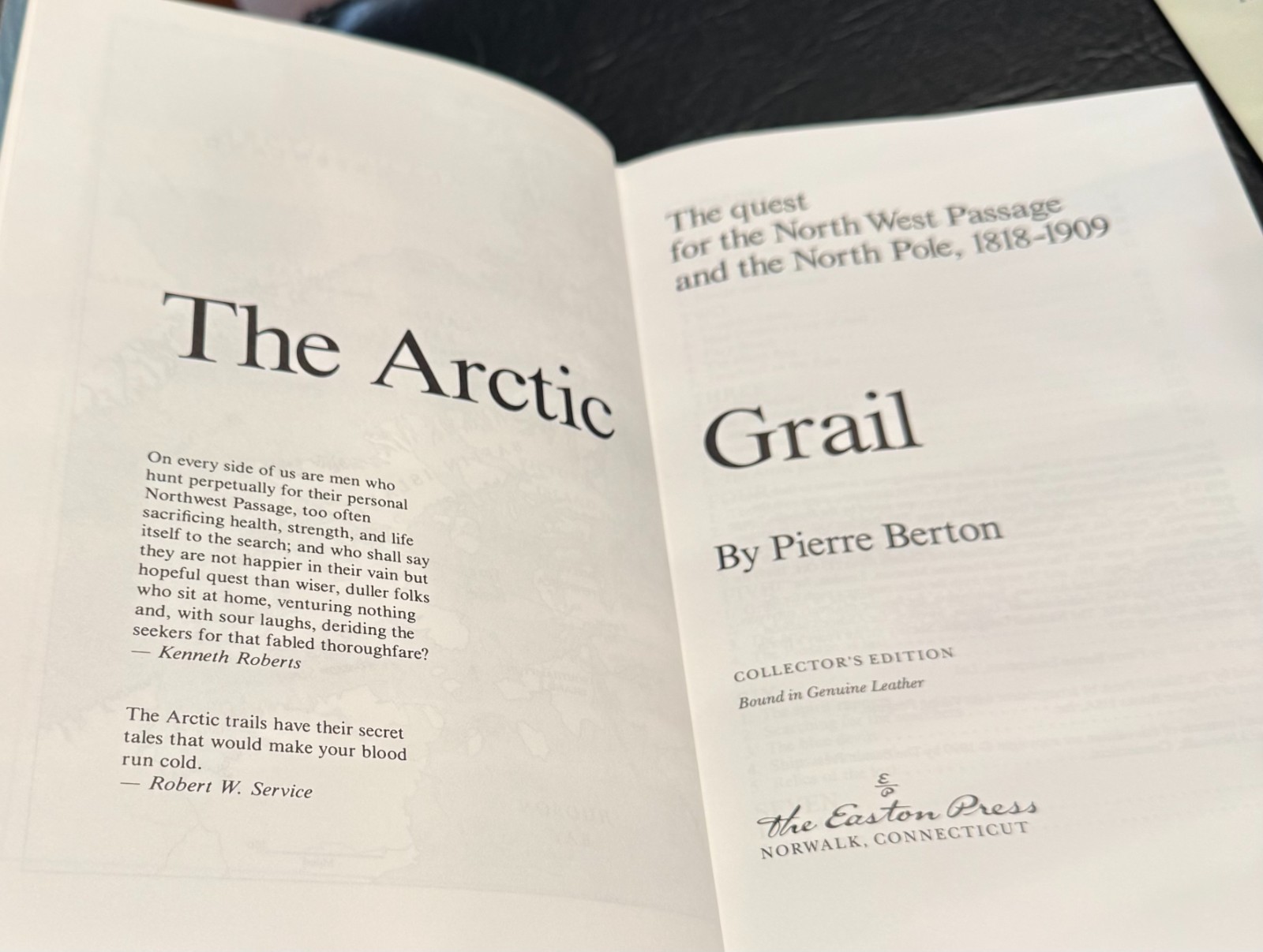 The Arctic Grail by Pierre Berton, Collector’s Edition, 1998, Never Read