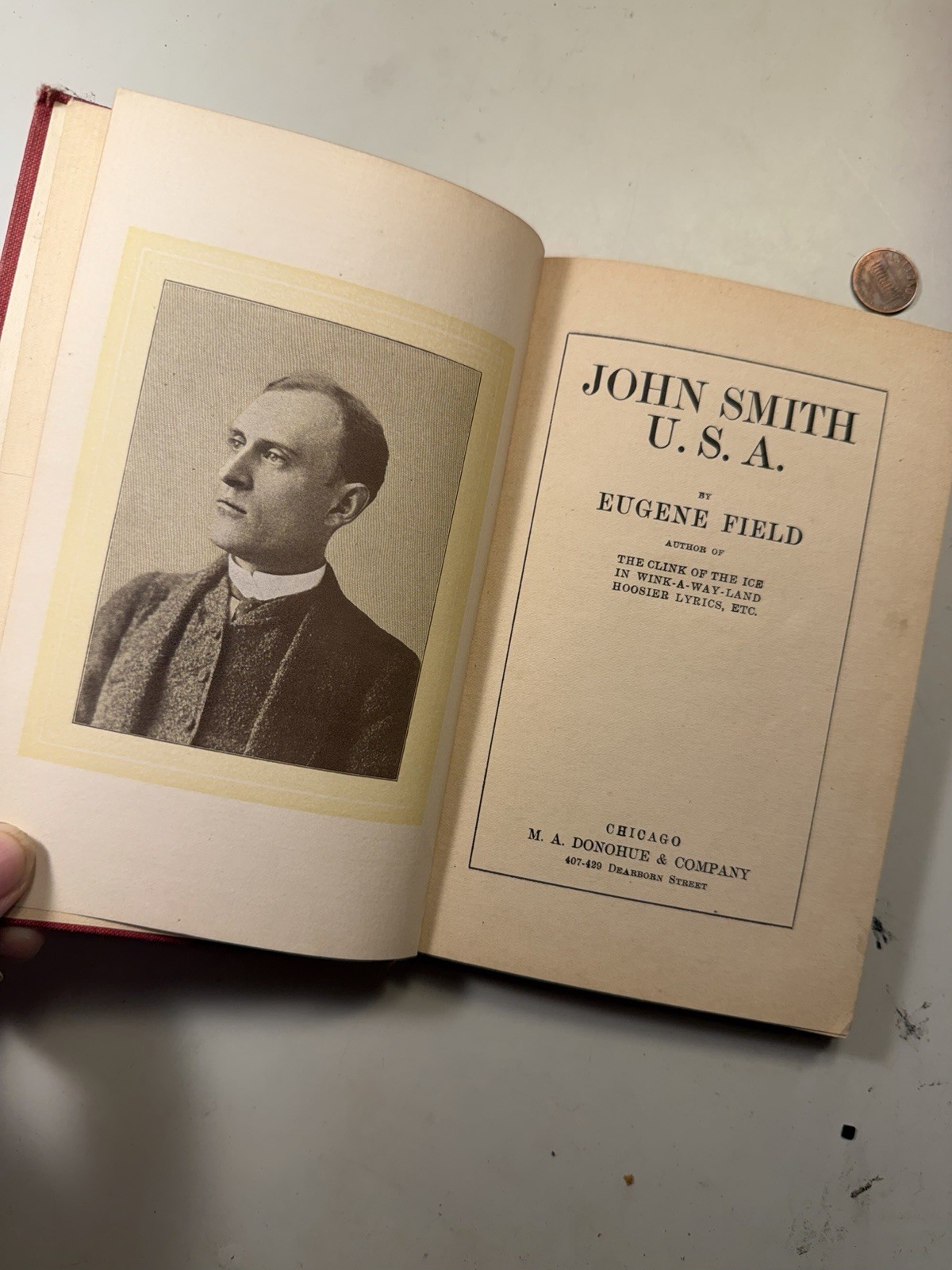 John Smith U. S. A. By Eugene Field – 1905 – First Edition – M. A. Donohue – HC