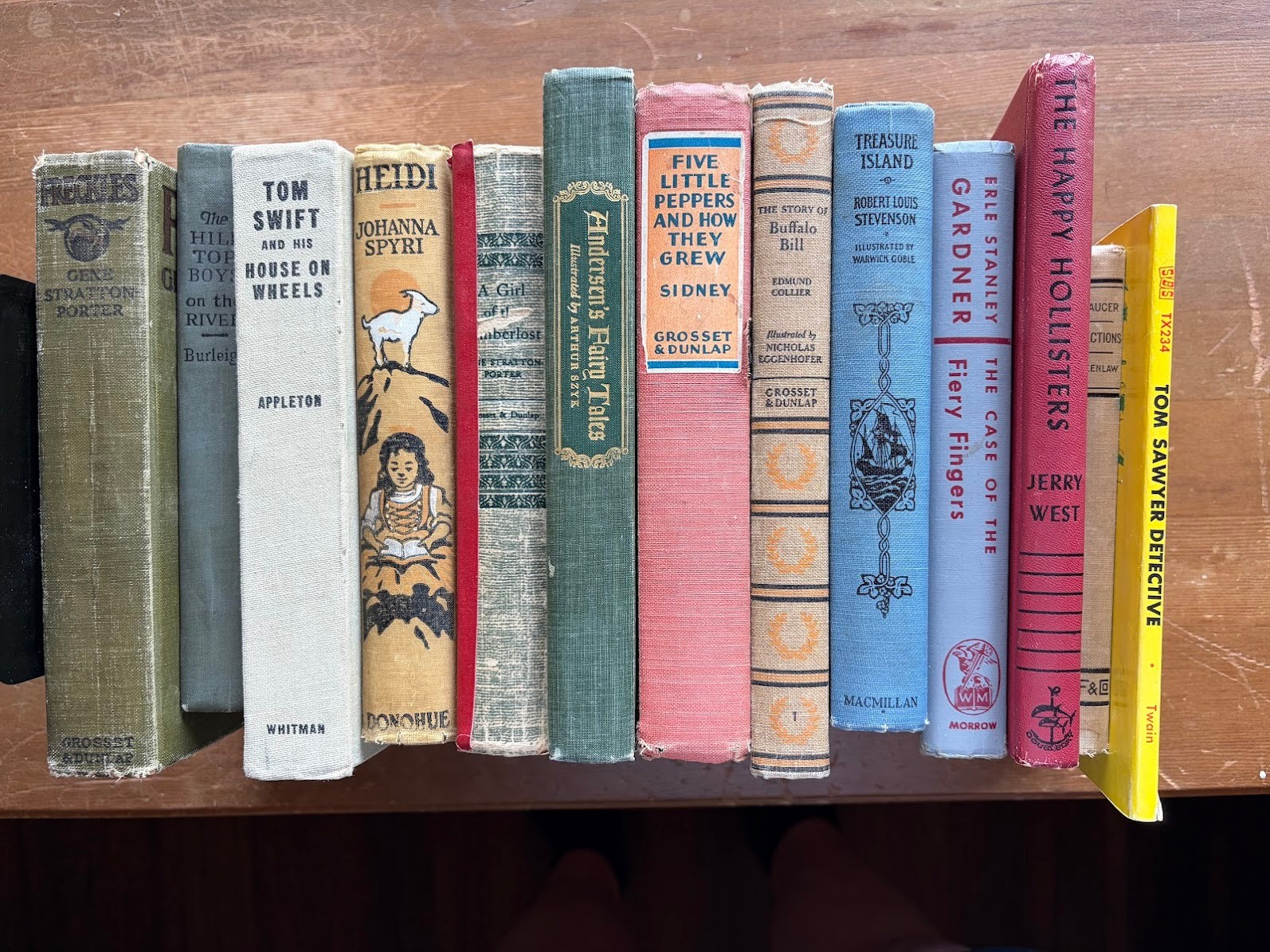Family Collection of Antique Books – Treasure Island; Heidi; + first editions