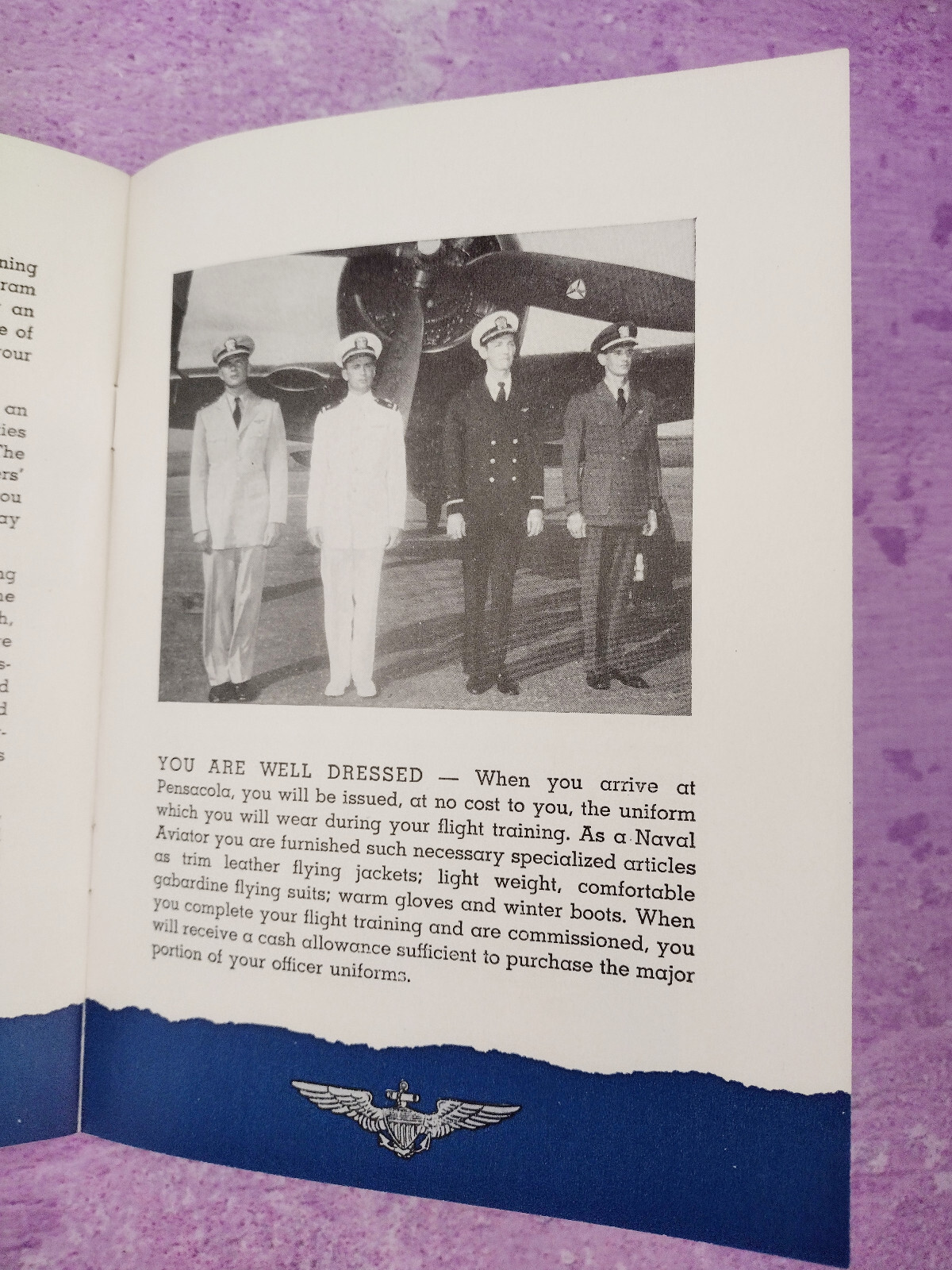 Wear Navy Wings of Gold Military Aviation 1954 US Pilots NAVPERS MCNPB 30321 VTG