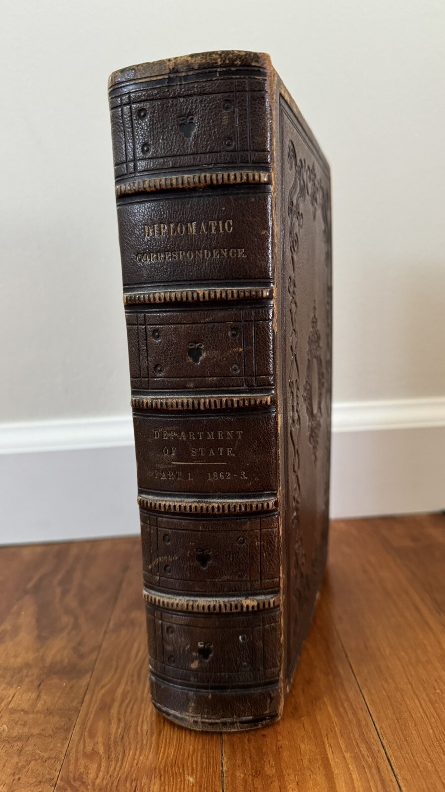 Antique Book 1864 Civil War History Lincoln Foreign & Diplomatic Correspondence