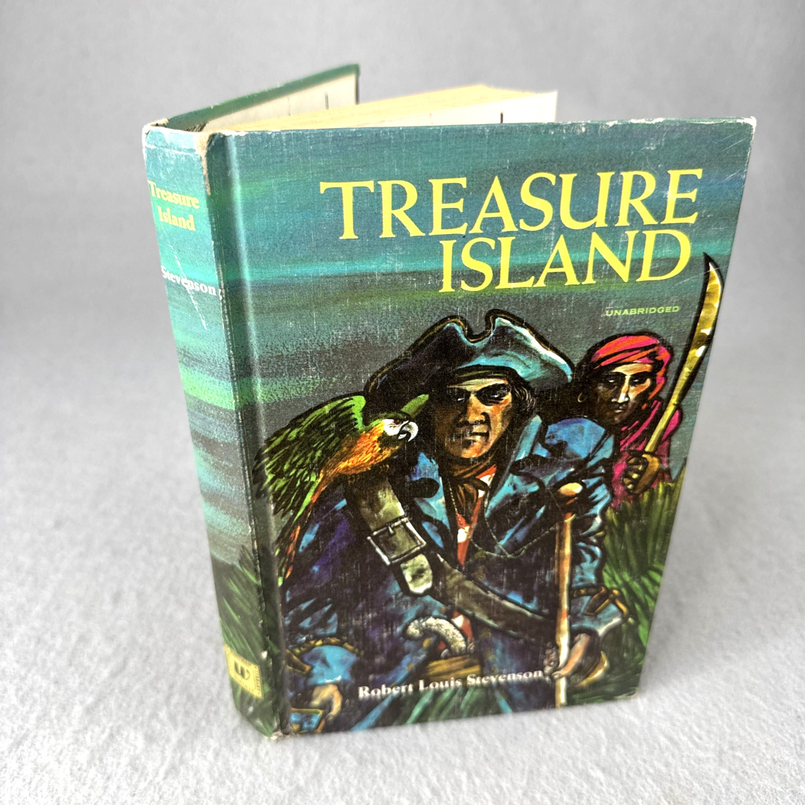 Treasure Island Robert Lewis Stevenson 1965 Illustrated HC Unabridged Classics