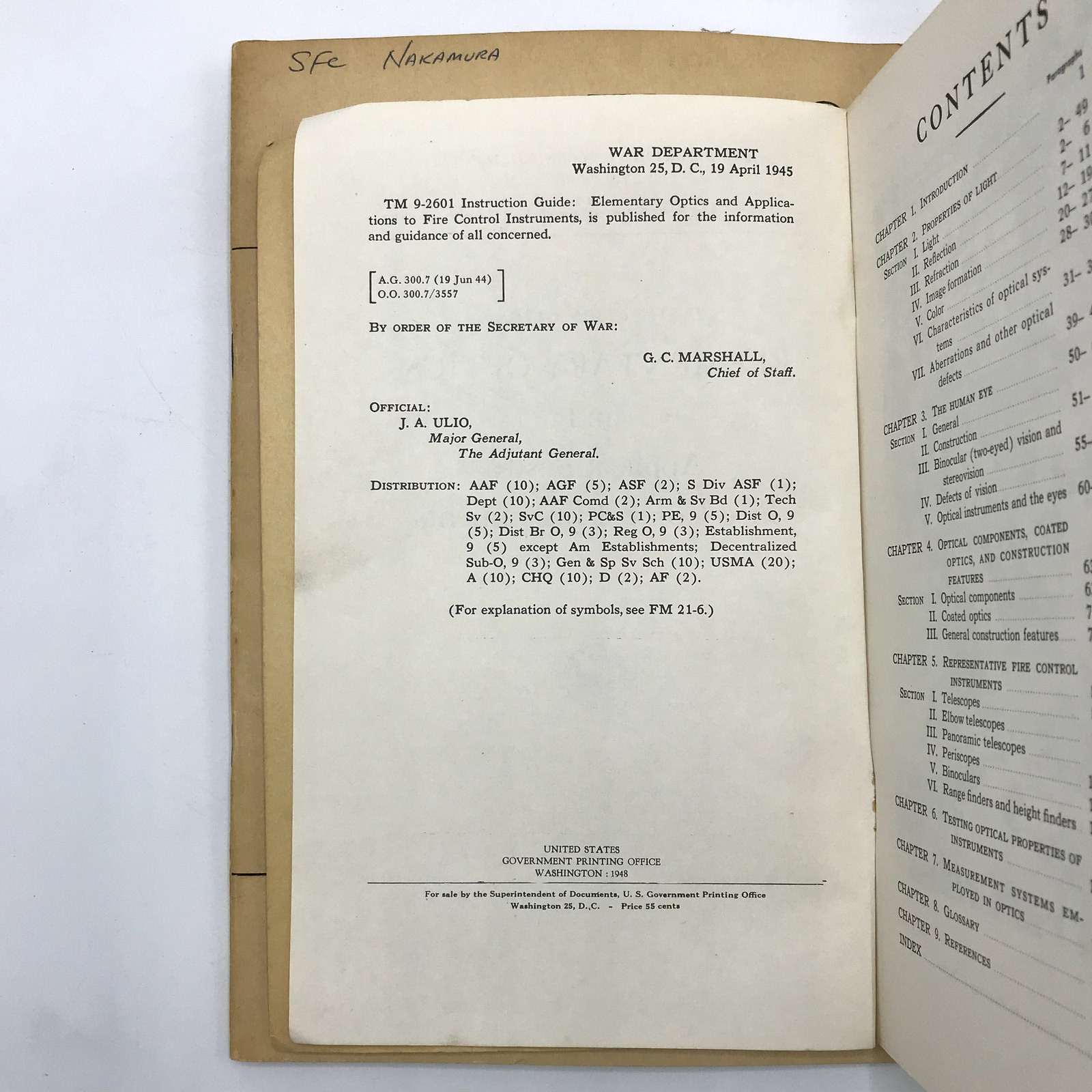 1945 & 1951 War Department Technical Manual Lot of 2 Instruction Guide Paperback