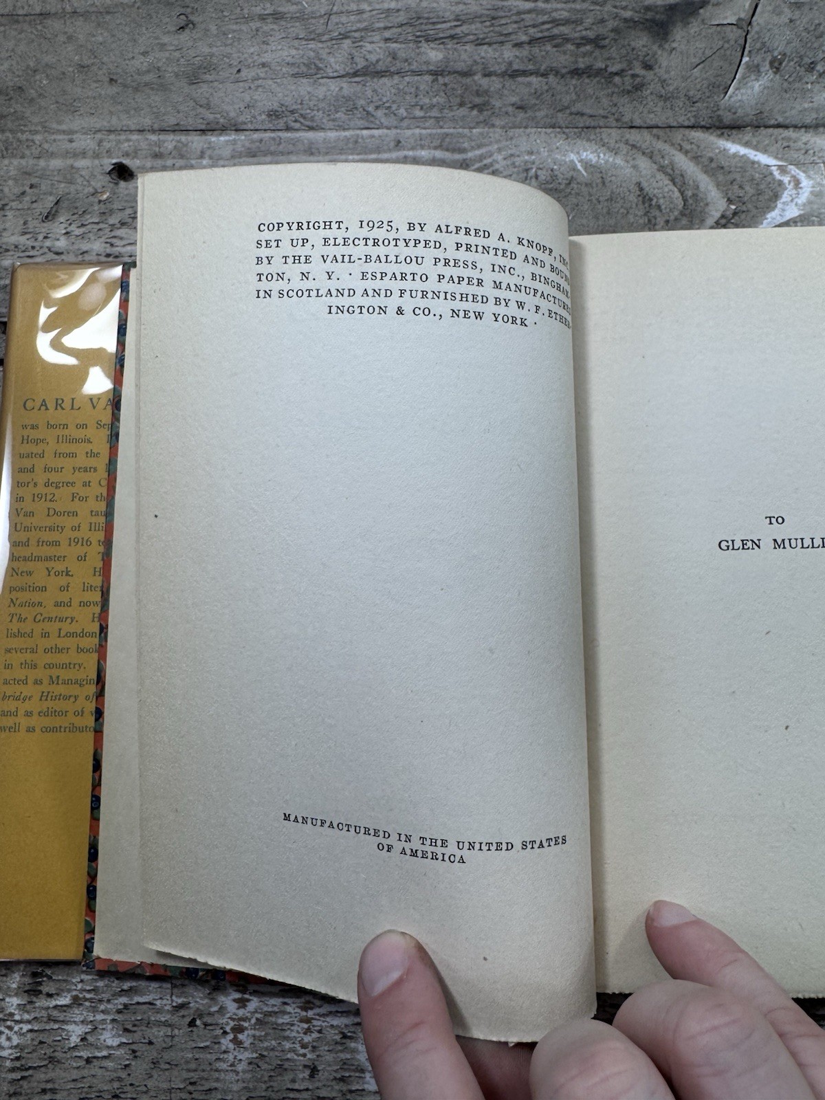 1925 Antique Literary Criticism “Other Provinces” Van Doren, Dust Jacket