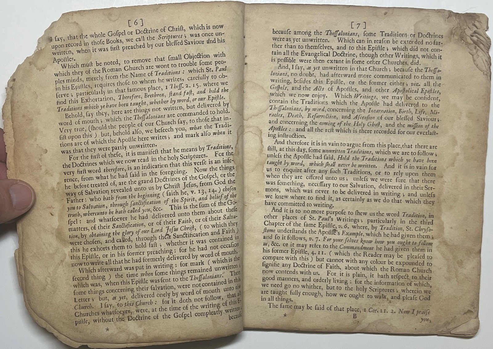 1680 PATRICK DISCOURSE ABOUT TRADITION ANGLICAN ANTI CATHOLIC TRACT RARE QUARTO