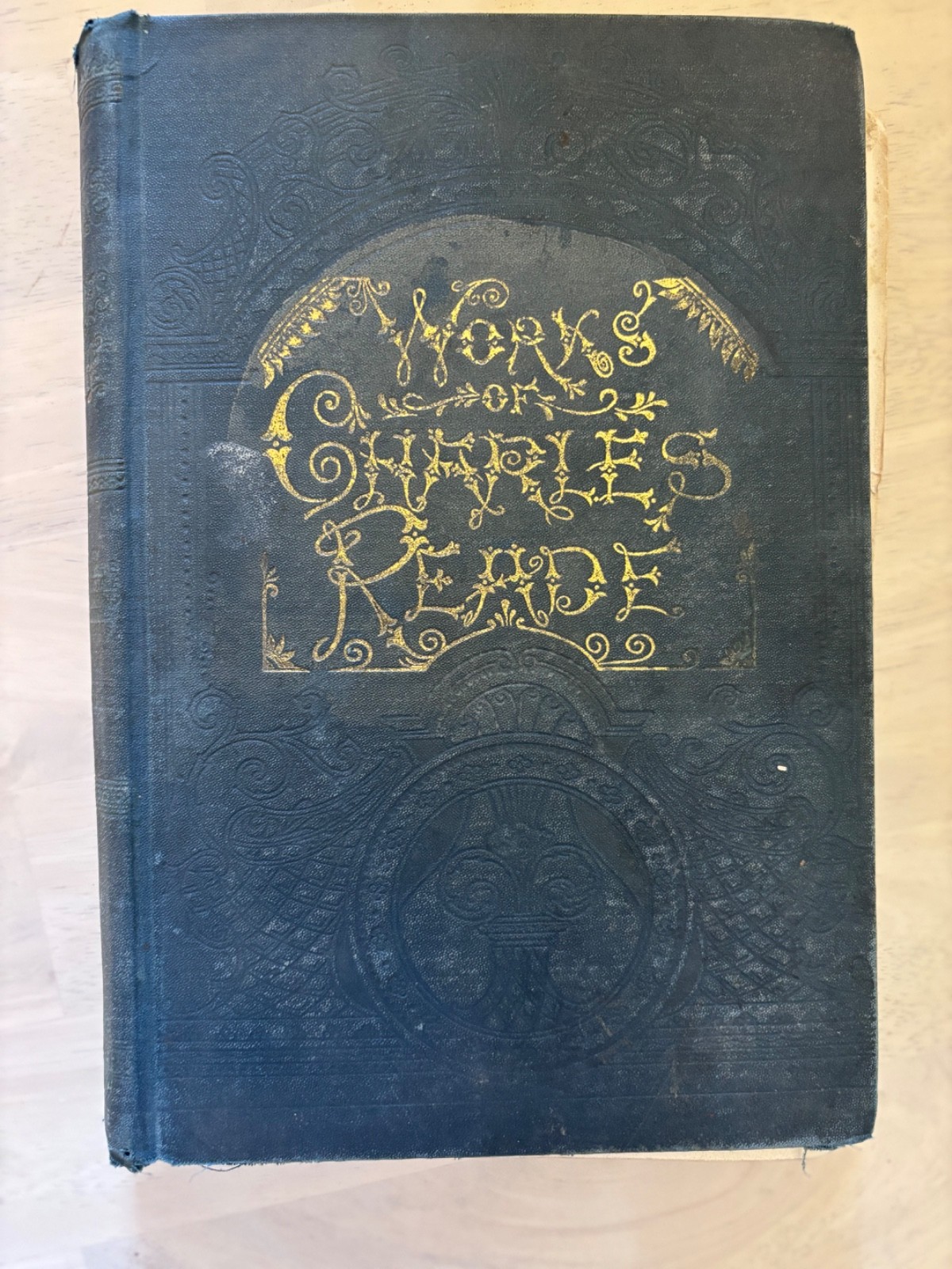 The Works of Charles Reade Antique 1895 Vol 4 Victorian Library Decor Gothic