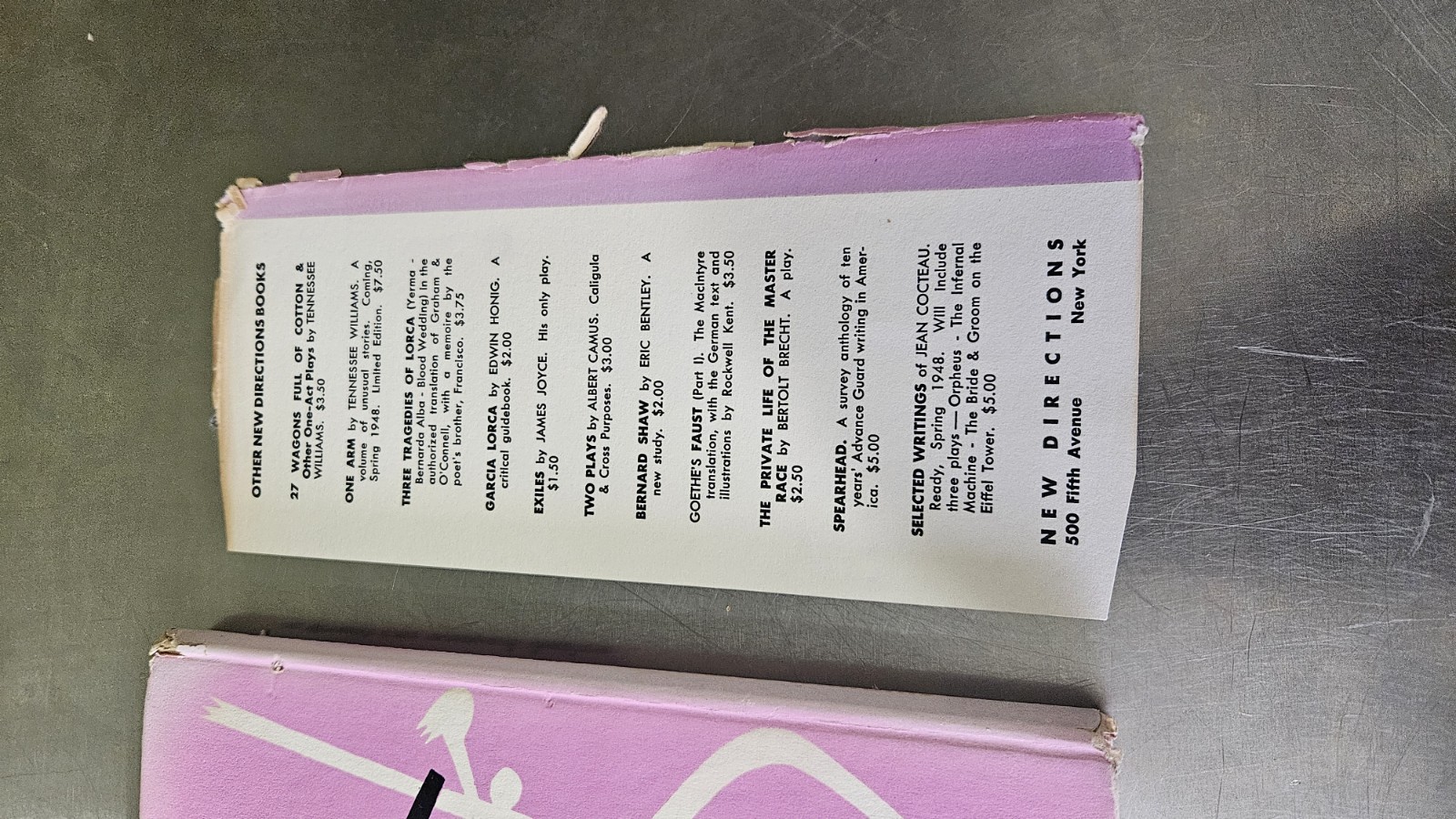 Tennessee Williams, A Streetcar Named Desire, 1st Edition, 1947