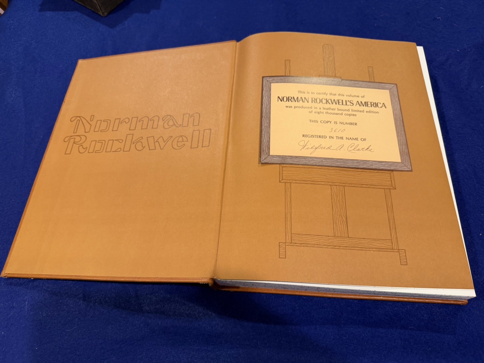 Norman Rockwell’s America ~ Huge Leather Bound Limited Edition #3610/8000