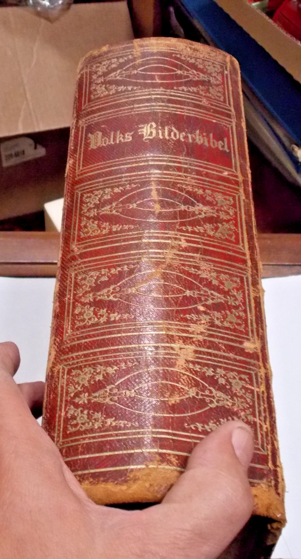 Antique 1863 – German Bible -Printer Kohler Philadelphia, Pa.