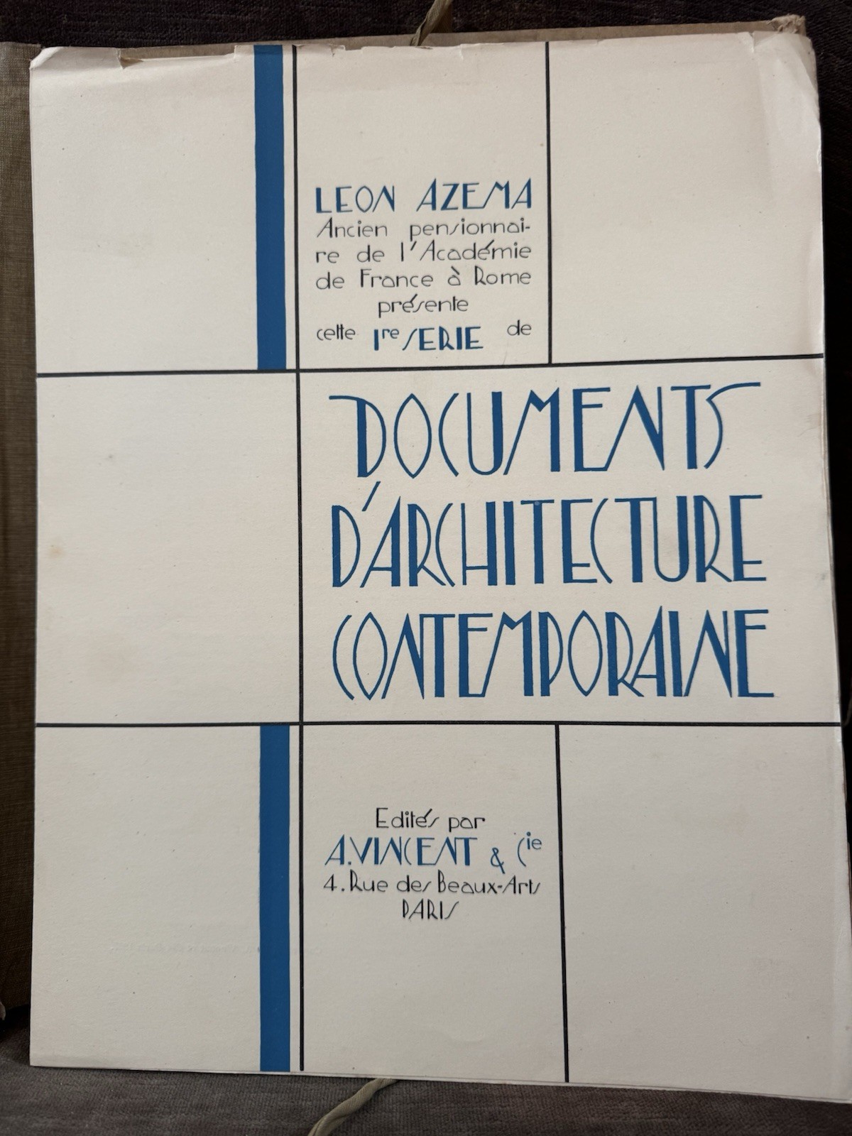 Leon Azema Documents D’Architecture Contemporaine 1927 Full Set Paris A.Vincent