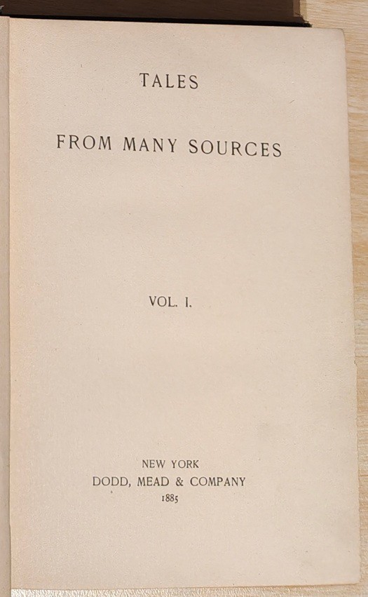Tales From Many Sources Vols 1-4 Hardy, Conan Doyle, Stevenson, Wilkie Collins