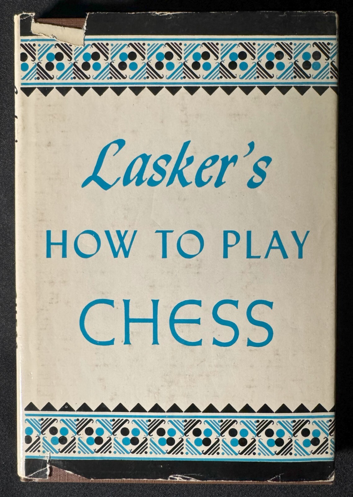 Lasker’s How to Play Chess HC/DJ Emanuel Lasker – Vintage RARE VG+