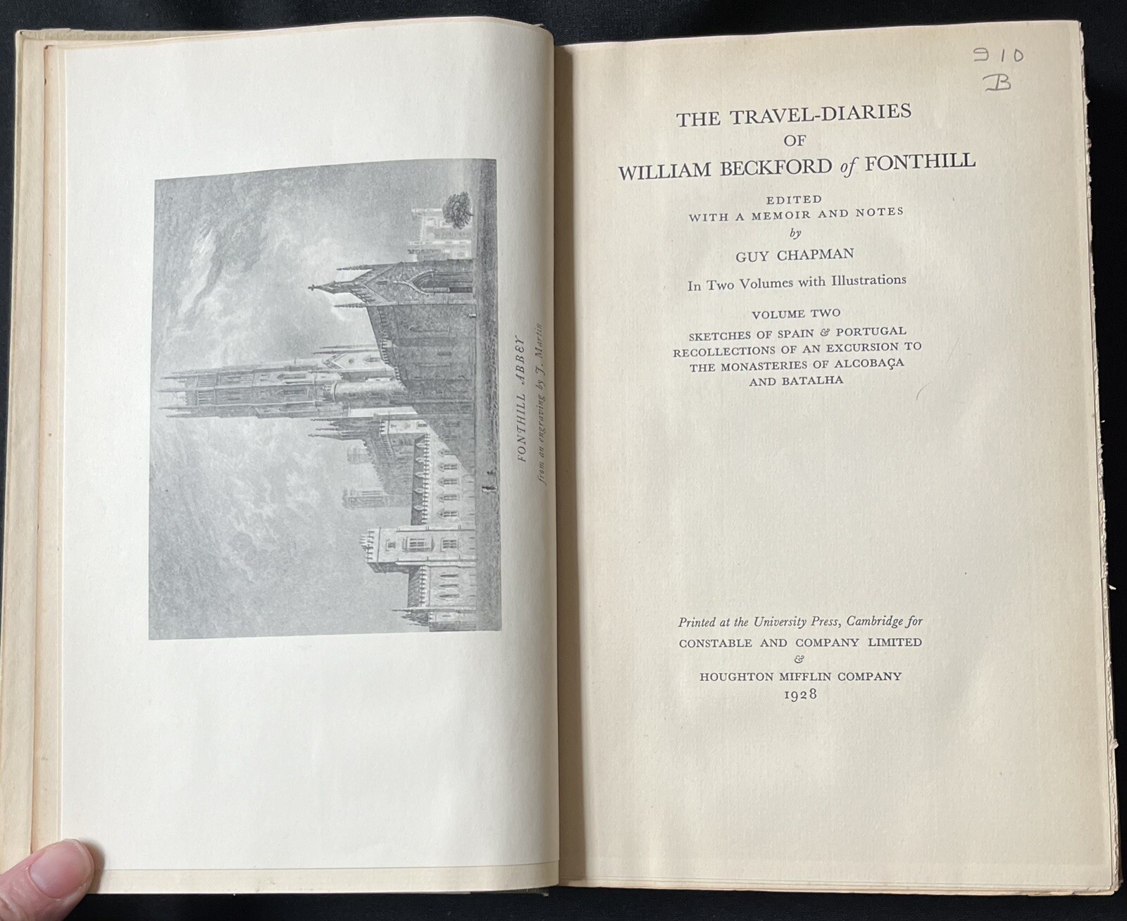 The Travel-Diaries of William Beckford of Fonthill—1928—Limited Ed (1000 Copies)