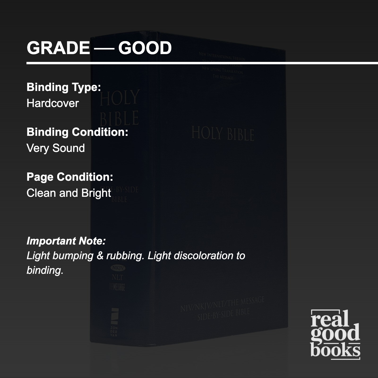 2011 Contemporary Comparative Side-By-Side Bible NIV/NKJV/NLT/The Message HC