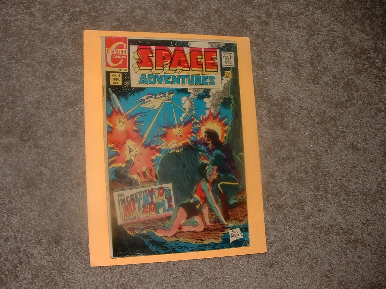 1968 Charlton Space Adventures 4 Jim Aparo Cover Solid VG- Fast Ship