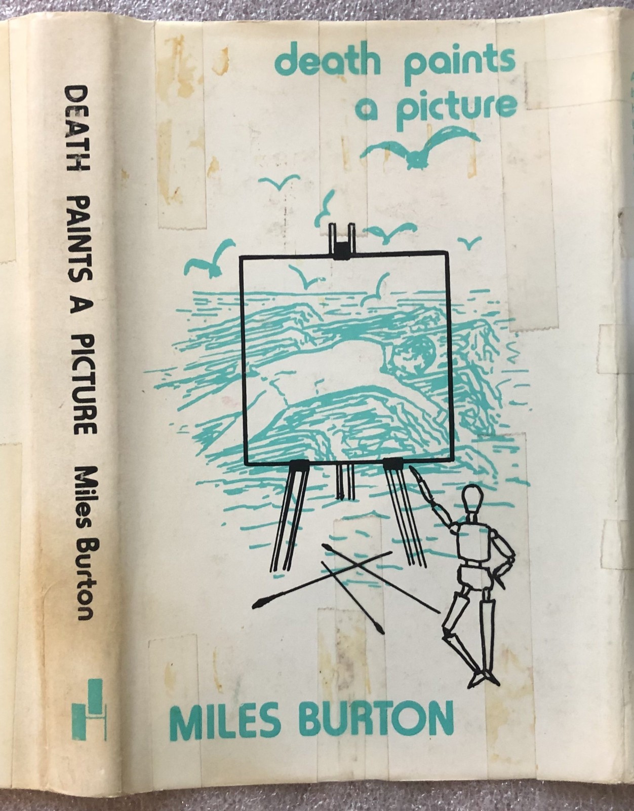 DEATH PAINTS A PICTURE – Miles Burton, UK reprint w/ DJ, UNCOMMON TITLE