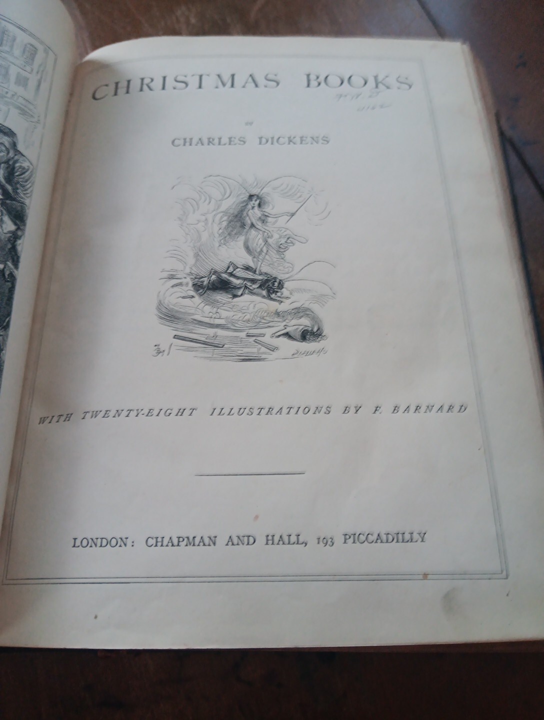 Christmas Books by Charles Dickens late 1800s Chapman And Hall Barnard Illustrat