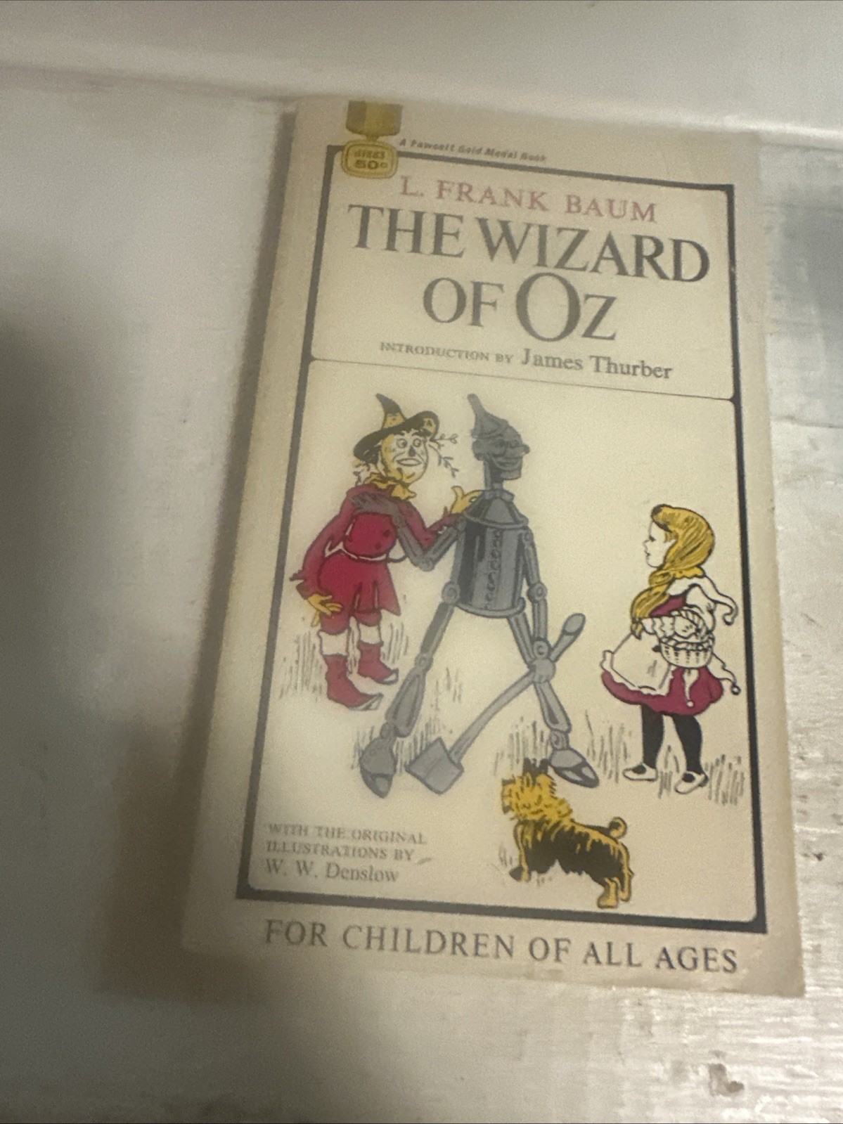 Vtg WIZARD OF OZ L. Frank Baum 1960’s Fawcett Book Illustrated W. W. Denslow PB